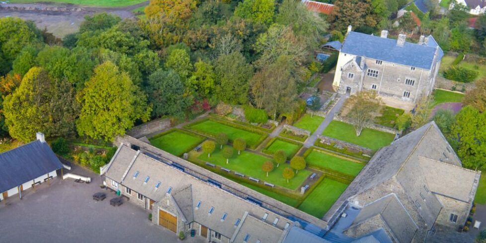 Llancaiah Fawr aerial view Llancaiah Fawr aerial view