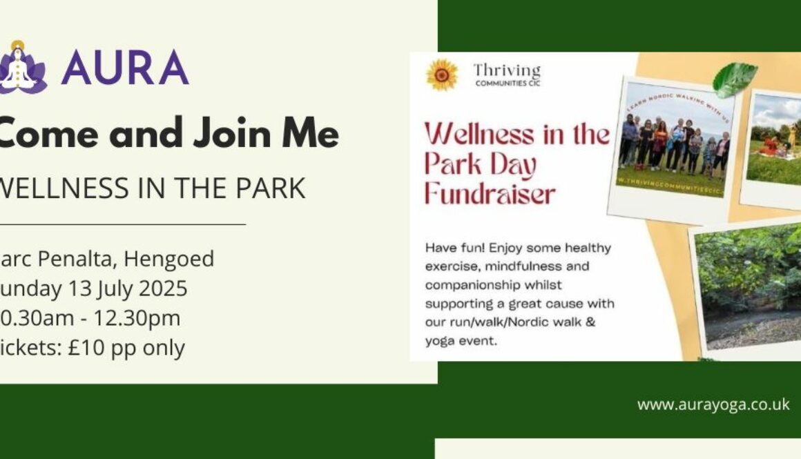 Come and join me for Wellness in the Park